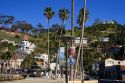 The town of Avalon on Catalina Island, California, USA.