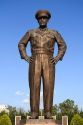 Bronze statue of Dwight D. Eisenhower located at the Eisenhower Presidential Center in Abilene, Kansas, USA.