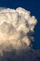 Cumulonimbus thunderstorm clouds form near Cascade, Idaho, USA.