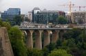 The Passerelle viaduct in Luxembourg City, Luxembourg.
