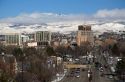 City of Boise on a winter day, Idaho.