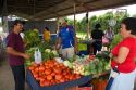 Outdoor produce market at Venecia, Costa Rica.