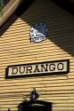 The Durango and Silverton Narrow Gauge Railroad depot located in Durango, Colorado, USA.