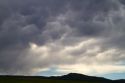 Mammatus clouds heavy with moisture near Steamboat Springs, Colorado, USA.