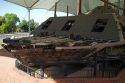 The USS Cairo Gunboat located within the National Military Park in Vicksburg, Mississippi, USA.
