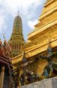 The Temple of the Emerald Buddha located within the precincts of the Grand Palace, Bangkok, Thailand.