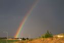 Rainbow over Ada County, Idaho, USA.