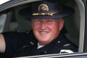 Idaho state police officer, Colonel Ralph Powell in Boise, Idaho, USA.
