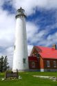 Tawas Point Lighthouse located on Lake Huron in East Tawas, Michigan, USA.
