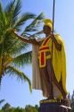 King Kamehameha statue at Hawi on the Big Island of Hawaii, USA.