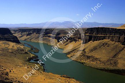 The Snake River Canyon and the Snake River in Idaho.
