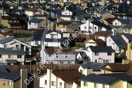 Suburban housing in Vallejo, California.