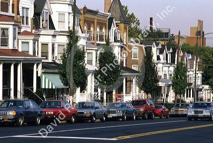 Row houses in Allentown, Pennsylvania.