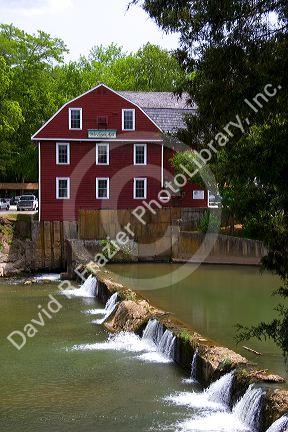 The War Eagle Mill on Rogers Creek at Rogers, Arkansas.war eagle mill, mill, water, waterfall, arkansas, creek, rogers creek, rogers