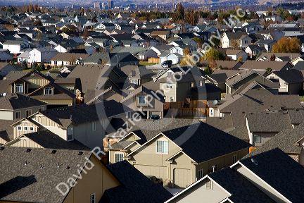 Housing developements contribute to urban sprawl in Boise, Idaho.