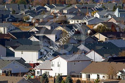 Housing developements contribute to urban sprawl in Boise, Idaho.