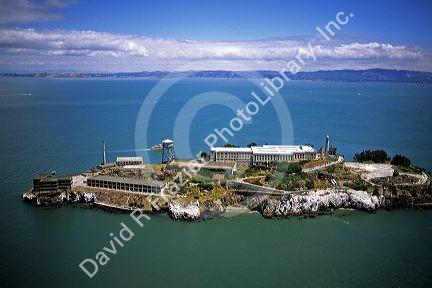 Alcatraz Island in the San Francisco Bay, California.