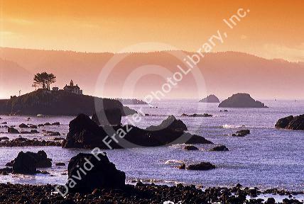Sunrise at Crescent City, California.