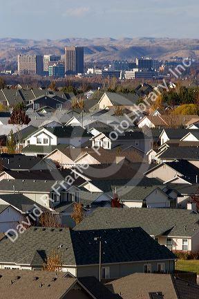 Housing developements contribute to urban sprawl in Boise, Idaho.