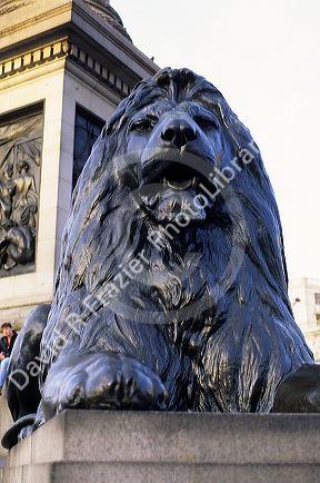 Statue of a Lion in London, England.
