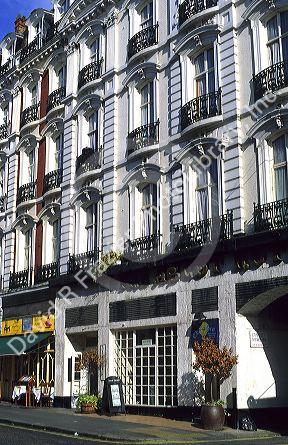 Street scene in the Paddington area of London, England.