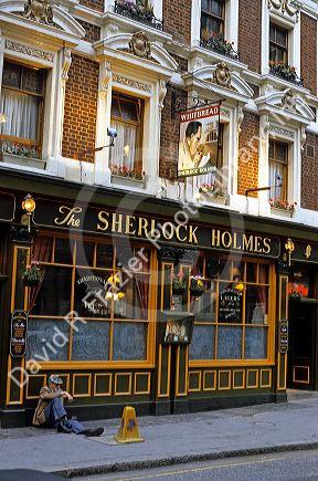 The Sherlock Holmes pub in London, England.