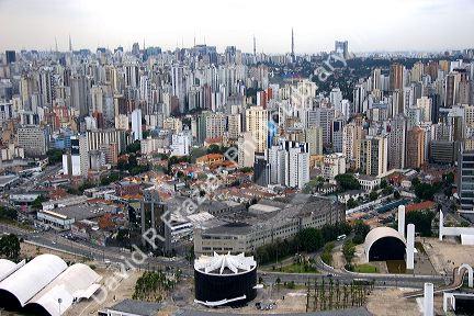 Aerial view of Sao Paulo, Brazil.