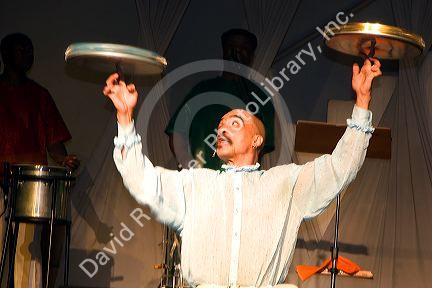 A man performs at a nightclub in Sao Paulo, Brazil.