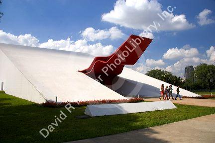 A concert hall in Parque do Lbirapuera, Sao Paulo, Brazil.