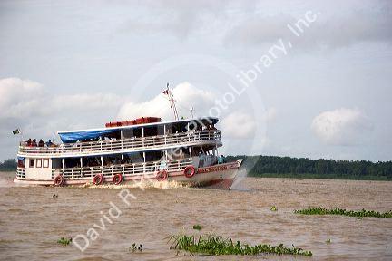 Amazon river boat at Manaus, Brazil.