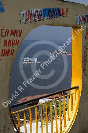 Amazon river boats at Manaus, Brazil.