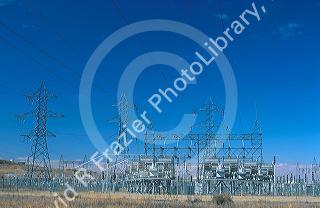 Power sub-station and transformers.