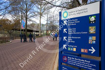Entrance to the Smithsonian National Zoological Park in Washington, D.C.