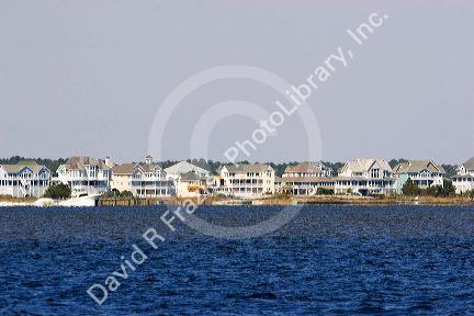 Beach houses at Nags Head, North Carolina.