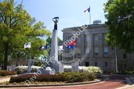 The North Carolina State Capitol Building in Raleigh, North Carolina.