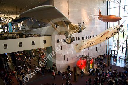 The Spirit of St. Louis displayed at the National Air and Space Museum in Washington, D.C.