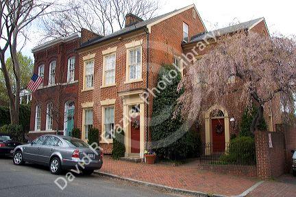 Historic buildings at Alexandria, Virginia.
