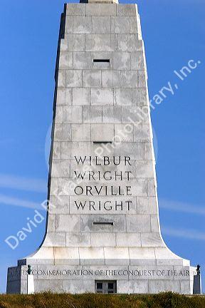 Monument on Killdevil Hill at Kitty Hawk is part of the Wright Brothers National Monument at Manteo, North Carolina.