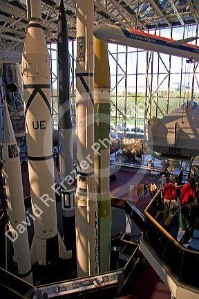 Space rocket display at the National Air and Space Museum in Washington, D.C.
