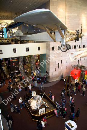 The Spirit of St. Louis displayed at the National Air and Space Museum in Washington, D.C.