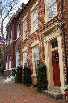 Historic buildings at Alexandria, Virginia.