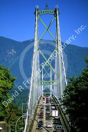 Lions Gate Bridge in Vancouver, Canada.