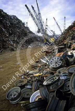 Scrap iron recycling.