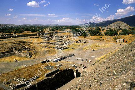 Archeological site at Teotihuacan, Mexico.