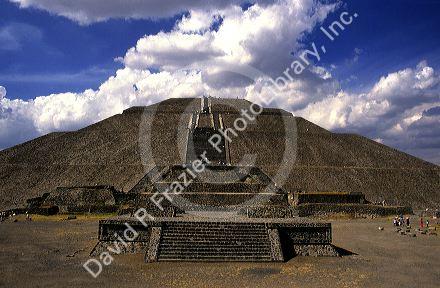 Pyramid of the Sun at Teotihuacan, Mexico.