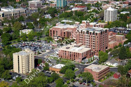 Aerial view of St. Luke's Boise Regional Medical Center, Idaho.