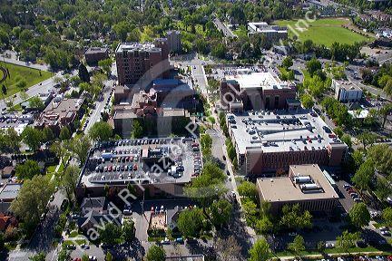 Aerial view of St. Luke's Boise Regional Medical Center, Idaho.