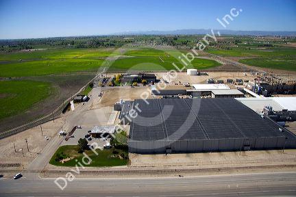 Aerial view of the Simplot potato processing plant in Caldwell, Idaho.