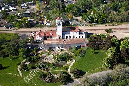 Aerial view of the Boise Depot in Boise, Idaho.