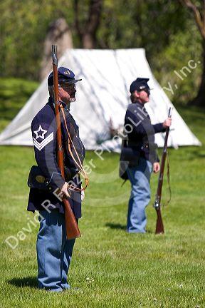 Civil war reenactment near Boise, Idaho.